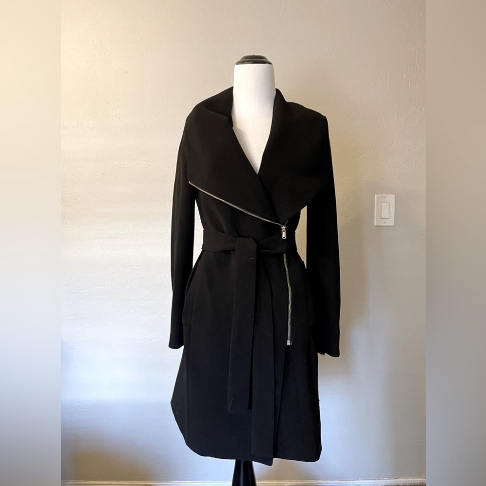 Black H&M Asymmetrical Coat - Size 2